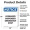 Signmission Hydrogen Dispenser Emergency Stop, 10 in W x Rectangle, Plastic OS-2PACK-NS-P-1014-V-13570 - alternate 2